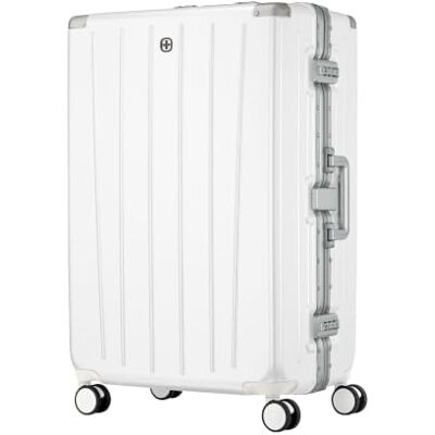 WENGER Loady L Hartschalenkoffer, 82 l Reisekoffer mit 4 Rollen, Weiß Großer Koffer 30 x 49 x 75 cm für den Urlaub mit Travel Sentry Zahlenschloss, Eckschutz und Doppel-Lenkrollen WENGER Loady L Hartschalenkoffer, 82 l Reisekoffer mit 4 Rollen, Weiß Großer Koffer 30 x 49 x 75 cm für den Urlaub mit Travel Sentry Zahlenschloss, Eckschutz und Doppel-Lenkrollen