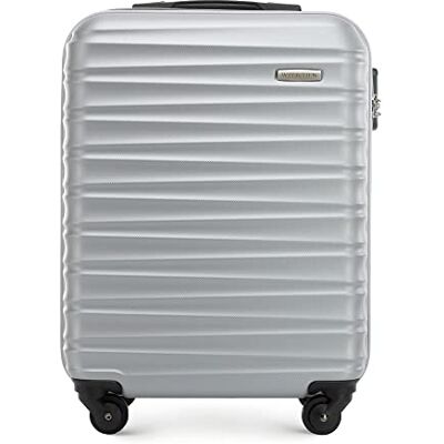 WITTCHEN Reisekoffer Handgepäck Kabinengepäck Rollkoffer Kabinenkoffer Kleiner Koffer Trolley Hartschale aus ABS 4 Spinner-Rollen Zahlenschloss Groove Line Größe S grau Lufthansa/Eurowings/Ryanair WITTCHEN Reisekoffer Handgepäck Kabinengepäck Rollkoffer Kabinenkoffer Kleiner Koffer Trolley Hartschale aus ABS 4 Spinner-Rollen Zahlenschloss Groove Line Größe S grau Lufthansa/Eurowings/Ryanair