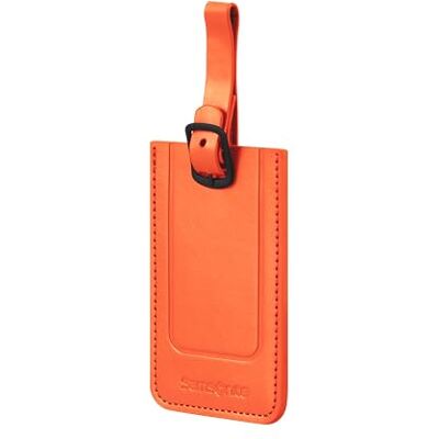 Samsonite TA Revolution Gepäckanhänger Set 2 Stück, Kofferanhänger für Koffer und Taschen, mit verstellbarem Riemen, Adresskarte, Schutzklappe für Privatsphäre, Orange Samsonite TA Revolution Gepäckanhänger Set 2 Stück, Kofferanhänger für Koffer und Taschen, mit verstellbarem Riemen, Adresskarte, Schutzklappe für Privatsphäre, Orange
