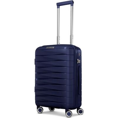 Franky Kabinen-Koffer für Damen und Herren Kleiner Cabin-Trolley 36 x 20 x 55 cm aus hochwertigem, leichtem Polypropylen Material Erweiterbar & TSA-Schloss London Serie Franky Kabinen-Koffer für Damen und Herren Kleiner Cabin-Trolley 36 x 20 x 55 cm aus hochwertigem, leichtem Polypropylen Material Erweiterbar & TSA-Schloss London Serie