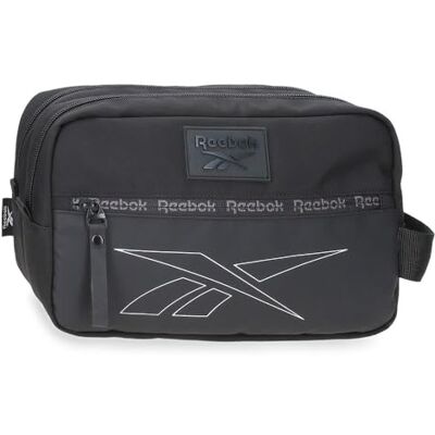 Reebok Columbus Kulturtasche, anpassbar, schwarz, 26 x 16 x 12 cm, Polyester, by Joumma Bags Reebok Columbus Kulturtasche, anpassbar, schwarz, 26 x 16 x 12 cm, Polyester, by Joumma Bags