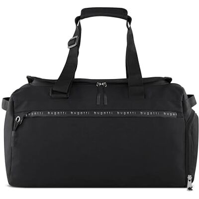Bugatti Passion “Pure” Sport- und Reisetasche 30L, Weekender aus recyceltem PET in schwarz Bugatti Passion “Pure” Sport- und Reisetasche 30L, Weekender aus recyceltem PET in schwarz