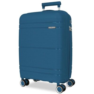 Roll Road Universe, Kabinenkoffer, Gepäck, innen mit Zwei Fächern, hergestellt aus robustem und leichtem Polypropylen, 4 Lenkrollen, seitlicher Kombinationsverschluss von Joumma Bags, Marineblau Roll Road Universe, Kabinenkoffer, Gepäck, innen mit Zwei Fächern, hergestellt aus robustem und leichtem Polypropylen, 4 Lenkrollen, seitlicher Kombinationsverschluss von Joumma Bags, Marineblau