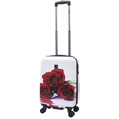 SAXOLINE Koffer Trolley Blumen Rosen Motivkoffer Rosenmotiv Gr.S 55 cm SAXOLINE Koffer Trolley Blumen Rosen Motivkoffer Rosenmotiv Gr.S 55 cm