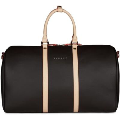 Bugatti Ella Reisetasche S aus Kunstleder, kompakte Weekender-Bag mit Schulterriemen, braun Bugatti Ella Reisetasche S aus Kunstleder, kompakte Weekender-Bag mit Schulterriemen, braun