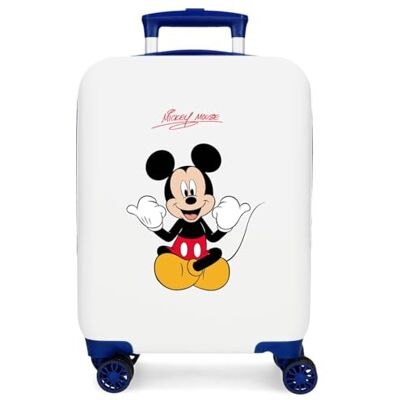 Disney Mickey Cheerful Luggage – Kindergepäck, Jungen, Cheerful Side-Zahlenschloss, 4-Rollen-Handgepäck ist aus ABS, einem starren und leichten Material. Disney Mickey Cheerful Luggage – Kindergepäck, Jungen, Cheerful Side-Zahlenschloss, 4-Rollen-Handgepäck ist aus ABS, einem starren und leichten Material.