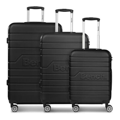 Bench Hartgepäck Koffer-Set 3-teilig Reise-Trolleys aus hochwertigem, robustem ABS Material für Damen und Herren 4 Doppelrollen & TSA-Schloss Seattle Serie Bench Hartgepäck Koffer-Set 3-teilig Reise-Trolleys aus hochwertigem, robustem ABS Material für Damen und Herren 4 Doppelrollen & TSA-Schloss Seattle Serie