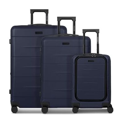 Police Koffer-Set 3-teilig für Damen und Herren Reise-Trolleys 48 x 30 x 74 cm aus hochwertigem, stoßfestem ABS Material Doppelrolle & Teleskopgriff London Serie Police Koffer-Set 3-teilig für Damen und Herren Reise-Trolleys 48 x 30 x 74 cm aus hochwertigem, stoßfestem ABS Material Doppelrolle & Teleskopgriff London Serie