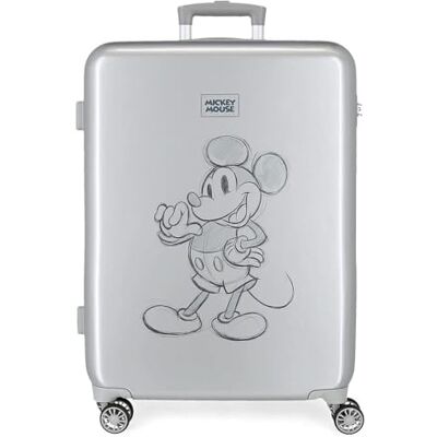 Disney Mickey 100 Mittelgroßer Koffer Grau 48 x 68 x 26 cm Starres ABS Seitenkombinationsschloss 70 l 3 kg 4 Doppelrollen Disney Mickey 100 Mittelgroßer Koffer Grau 48 x 68 x 26 cm Starres ABS Seitenkombinationsschloss 70 l 3 kg 4 Doppelrollen