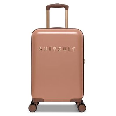 SUITSUIT Handgepäck Koffer mit 4 Rollen 55 x 35 x 20 cm Hartschalen Kabinentrolley mit TSA-Schloss Fab Seventies Italian Clay SUITSUIT Handgepäck Koffer mit 4 Rollen 55 x 35 x 20 cm Hartschalen Kabinentrolley mit TSA-Schloss Fab Seventies Italian Clay