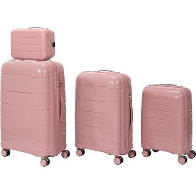 Jet Lag , VO0040, Set mit 4 Koffern in MadridPowder Pink, 13 l, 38 l, 71 l, 107 l, optimale Staukapazität, Robustheit und Haltbarkeit, Transportkomfort, maximale Sicherheit Jet Lag , VO0040, Set mit 4 Koffern in MadridPowder Pink, 13 l, 38 l, 71 l, 107 l, optimale Staukapazität, Robustheit und Haltbarkeit, Transportkomfort, maximale Sicherheit