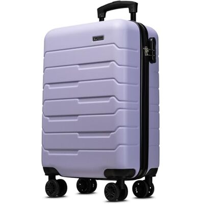 NOWI 2.0 Handgepäck Koffer 37L – Kleiner Hartschalen-Trolley mit Rollen – Handgepäckkoffer leicht, Zahlenschloss, rollkoffer klein für Flugreisen (Flieder, M) NOWI 2.0 Handgepäck Koffer 37L – Kleiner Hartschalen-Trolley mit Rollen – Handgepäckkoffer leicht, Zahlenschloss, rollkoffer klein für Flugreisen (Flieder, M)