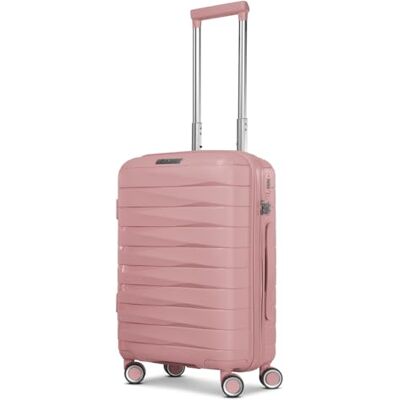 Franky Kabinen-Koffer für Damen und Herren Kleiner Cabin-Trolley 36 x 20 x 55 cm aus hochwertigem, leichtem Polypropylen Material Erweiterbar & TSA-Schloss London Serie Franky Kabinen-Koffer für Damen und Herren Kleiner Cabin-Trolley 36 x 20 x 55 cm aus hochwertigem, leichtem Polypropylen Material Erweiterbar & TSA-Schloss London Serie