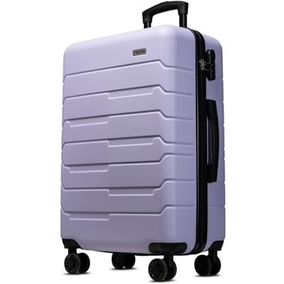 NOWI 2.0 Koffer 61L – mittelgroßer Hartschalen-Reisekoffer mit Rollen – Leichter Trolley, Zahlenschloss, 4 Doppelrollen, stabil & stilvoll (Flieder, L) NOWI 2.0 Koffer 61L – mittelgroßer Hartschalen-Reisekoffer mit Rollen – Leichter Trolley, Zahlenschloss, 4 Doppelrollen, stabil & stilvoll (Flieder, L)