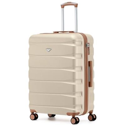 Flight Knight Leichter Koffer 25 Zoll Mittel Check In Koffer ABS Hartschale 4 Rollen Fuer easyJet British Airways Ryanair Jet2 Emirates Kabinenkoffer Spinner TSA Schloss Reisegepaeck Flight Knight Leichter Koffer 25 Zoll Mittel Check In Koffer ABS Hartschale 4 Rollen Fuer easyJet British Airways Ryanair Jet2 Emirates Kabinenkoffer Spinner TSA Schloss Reisegepaeck