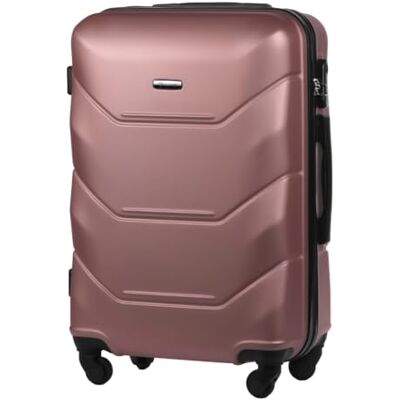Diamond Mittelgroßer Hartschalenkoffer M 24" – Rosa, ABS Premium, 360° Rollen, Zahlenschloss, 57 L, Leicht & Robust Diamond Mittelgroßer Hartschalenkoffer M 24" – Rosa, ABS Premium, 360° Rollen, Zahlenschloss, 57 L, Leicht & Robust