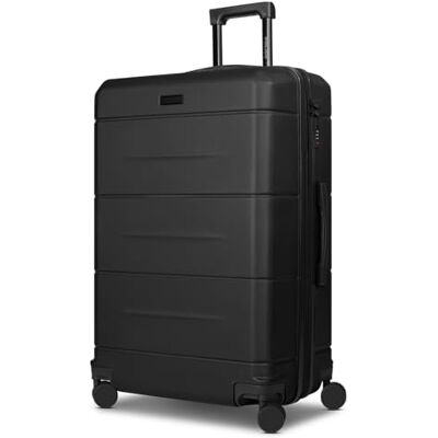 Police Check-in Koffer für Damen und Herren großer XL Trolley 48 x 30 x 74 cm aus hochwertigem, stoßfestem ABS Material Doppelrolle & Teleskopgriff London Serie Police Check-in Koffer für Damen und Herren großer XL Trolley 48 x 30 x 74 cm aus hochwertigem, stoßfestem ABS Material Doppelrolle & Teleskopgriff London Serie
