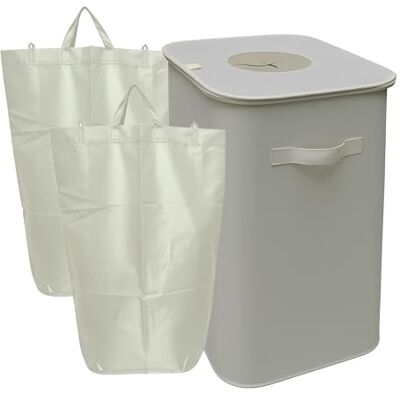 Relaxdays - 4052025849016 - Grau - 100 L - Trash can Relaxdays - 4052025849016 - Grau - 100 L - Trash can