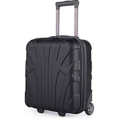suitline Underseat Kabinentrolley 45x36x20 cm Hartschalen Bordcase ABS leicht 30 L mit 2 Rollen Teleskopgriff kleines Handgepäck für easyJet Kurztrip Flug Bahn Auto Reise, Schwarz suitline Underseat Kabinentrolley 45x36x20 cm Hartschalen Bordcase ABS leicht 30 L mit 2 Rollen Teleskopgriff kleines Handgepäck für easyJet Kurztrip Flug Bahn Auto Reise, Schwarz