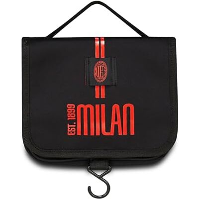 Seven Milan Kosmetiktasche für Jungen, Rot Schwarz, mit Griff, Reisen und Freizeit, Schwarz, Modern Seven Milan Kosmetiktasche für Jungen, Rot Schwarz, mit Griff, Reisen und Freizeit, Schwarz, Modern