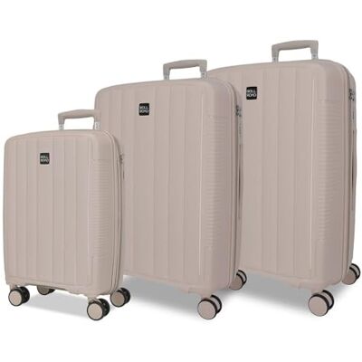 Roll Road Joumma Acadia Champagne Gepäckset 55/65/ 75 cm Starres integriertes Kombinationsvorhängeschloss aus Polypropylen 210L 10.2kg 4 Doppelräder ausziehbares Handgepäck Roll Road Joumma Acadia Champagne Gepäckset 55/65/ 75 cm Starres integriertes Kombinationsvorhängeschloss aus Polypropylen 210L 10.2kg 4 Doppelräder ausziehbares Handgepäck