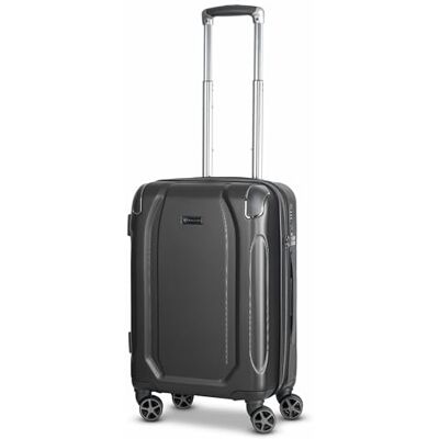 Bugatti Kabinen-Koffer für Damen und Herren Kleiner Cabin-Trolley 38 x 24 x 55 cm aus hochwertigem, stoßfestem ABS Material Teleskopgriff & TSA-Schloss Valencia Serie Bugatti Kabinen-Koffer für Damen und Herren Kleiner Cabin-Trolley 38 x 24 x 55 cm aus hochwertigem, stoßfestem ABS Material Teleskopgriff & TSA-Schloss Valencia Serie