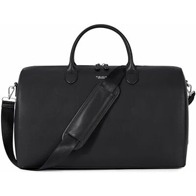Carlheim Voyage Genuine Leather Weekender Duffel Bag (Black) Carlheim Voyage Genuine Leather Weekender Duffel Bag (Black)