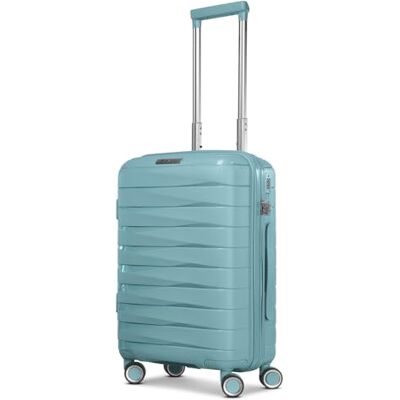 Franky Kabinen-Koffer für Damen und Herren Kleiner Cabin-Trolley 36 x 20 x 55 cm aus hochwertigem, leichtem Polypropylen Material Erweiterbar & TSA-Schloss London Serie Franky Kabinen-Koffer für Damen und Herren Kleiner Cabin-Trolley 36 x 20 x 55 cm aus hochwertigem, leichtem Polypropylen Material Erweiterbar & TSA-Schloss London Serie