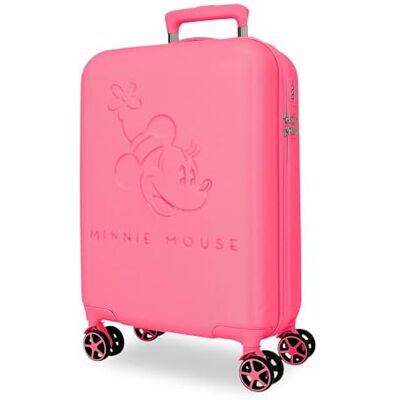 Disney Joumma Traveling with Minnie Kabinenkoffer Fuchsia 36x55x20 cm, starres ABS-Kombinationsschloss, integriertes 32L 2.4kg, 4 Doppelrollen, Handgepäck Disney Joumma Traveling with Minnie Kabinenkoffer Fuchsia 36x55x20 cm, starres ABS-Kombinationsschloss, integriertes 32L 2.4kg, 4 Doppelrollen, Handgepäck