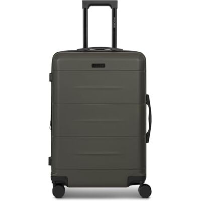Police Check-in Koffer für Damen und Herren mittelgroßer Trolley 42 x 26 x 64 cm aus hochwertigem, stoßfestem ABS Material Doppelrolle & Teleskopgriff London Serie Police Check-in Koffer für Damen und Herren mittelgroßer Trolley 42 x 26 x 64 cm aus hochwertigem, stoßfestem ABS Material Doppelrolle & Teleskopgriff London Serie