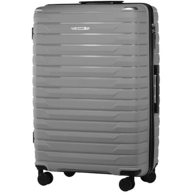 Diamond Großer Hartschalenkoffer XL 28" – Silber, Polypropylen, 360° Doppelrollen, Zahlenschloss, Teleskopgriff, Leicht & Stoßfest Diamond Großer Hartschalenkoffer XL 28" – Silber, Polypropylen, 360° Doppelrollen, Zahlenschloss, Teleskopgriff, Leicht & Stoßfest