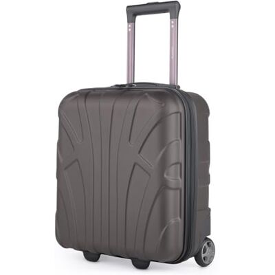 suitline Underseat Kabinentrolley 45x36x20 cm Hartschalen Bordcase ABS leicht 30 L mit 2 Rollen Teleskopgriff kleines Handgepäck für easyJet Kurztrip Flug Bahn Auto Reise, Titan suitline Underseat Kabinentrolley 45x36x20 cm Hartschalen Bordcase ABS leicht 30 L mit 2 Rollen Teleskopgriff kleines Handgepäck für easyJet Kurztrip Flug Bahn Auto Reise, Titan