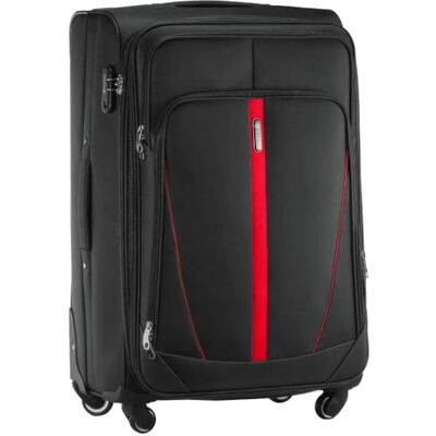 Diamond Großer Weichschalenkoffer XL 28" – Schwarz, Codura 1200D, 360° Rollen, Zahlenschloss, Erweiterbar, 88–108 L, Leicht & Robust Diamond Großer Weichschalenkoffer XL 28" – Schwarz, Codura 1200D, 360° Rollen, Zahlenschloss, Erweiterbar, 88–108 L, Leicht & Robust