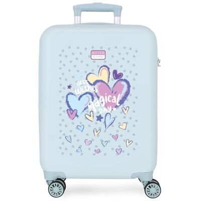 MOVOM Best Wishes Kabinenkoffer Blau 38x55x20 cm Starr 2 kg Seitliches Kombinationsschloss ABS 2 kg 35L Handgepäck MOVOM Best Wishes Kabinenkoffer Blau 38x55x20 cm Starr 2 kg Seitliches Kombinationsschloss ABS 2 kg 35L Handgepäck