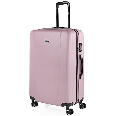 ITACA Koffer Groß 4 Räder Großer Leichte Reisekoffer mit Rollen Groß. Hartschale mit Geprüftem Schloss Trolley, Rosa ITACA Koffer Groß 4 Räder Großer Leichte Reisekoffer mit Rollen Groß. Hartschale mit Geprüftem Schloss Trolley, Rosa