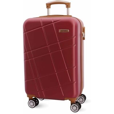 EL CABALLO – Handgepäck Koffer 55x40x20 cm Leichter Kabinentrolley Hartschale mit 4 Rollen Bordgepäck geeignet für Flugzeug Ryanair & mehr EL CABALLO – Handgepäck Koffer 55x40x20 cm Leichter Kabinentrolley Hartschale mit 4 Rollen Bordgepäck geeignet für Flugzeug Ryanair & mehr