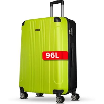NOWI Hartschalenkoffer XL Groß – 96L Volumen mit Kantenschutz – 8 Rollen 360° drehbar – Leichter ABS Koffer mit Zahlenschloss & Teleskopgestänge – Koffer Groß (Lime, XL) NOWI Hartschalenkoffer XL Groß – 96L Volumen mit Kantenschutz – 8 Rollen 360° drehbar – Leichter ABS Koffer mit Zahlenschloss & Teleskopgestänge – Koffer Groß (Lime, XL)