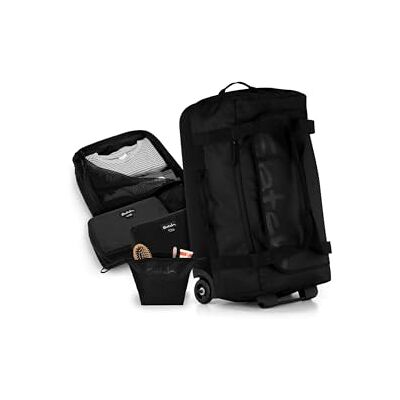 Satch quest set Jet Black Schwarz Komfortabel und robust mit Tragegriffen und Rollen für einen einfachen und bequemen Transport auf Reisen Satch quest set Jet Black Schwarz Komfortabel und robust mit Tragegriffen und Rollen für einen einfachen und bequemen Transport auf Reisen