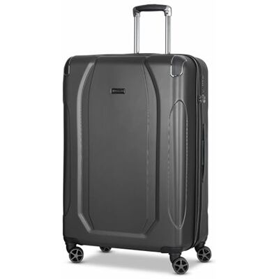 Bugatti Check-in Koffer für Damen und Herren großer XL Trolley 51 x 30 x 77 cm aus hochwertigem, stoßfestem ABS Material Teleskopgriff & TSA-Schloss Valencia Serie Bugatti Check-in Koffer für Damen und Herren großer XL Trolley 51 x 30 x 77 cm aus hochwertigem, stoßfestem ABS Material Teleskopgriff & TSA-Schloss Valencia Serie