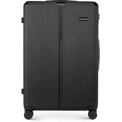 WITTCHEN Stripes Line Großer Koffer 76,5 x 50 x 29 cm (XL) Hartschalen-Trolley ABS 96 l, 4 Rollen 360° Koffer groß für Lufthansa/Eurowings/Ryanair, zahlenschloss, teleskopgriff Farbe: Schwarz WITTCHEN Stripes Line Großer Koffer 76,5 x 50 x 29 cm (XL) Hartschalen-Trolley ABS 96 l, 4 Rollen 360° Koffer groß für Lufthansa/Eurowings/Ryanair, zahlenschloss, teleskopgriff Farbe: Schwarz