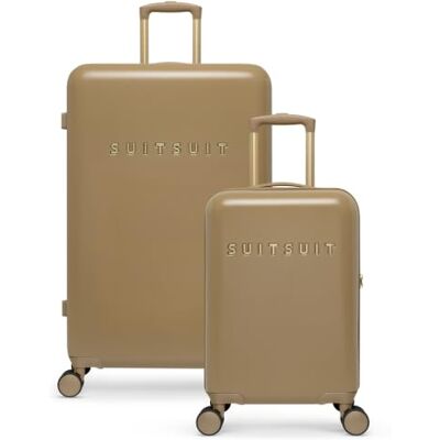 SUITSUIT Kofferset 2 teilig Handgepäck Koffer Reisekoffer Groß Koffer Leicht Hartschalenkoffer mit TSA-Schloss Fusion Iced Coffee SUITSUIT Kofferset 2 teilig Handgepäck Koffer Reisekoffer Groß Koffer Leicht Hartschalenkoffer mit TSA-Schloss Fusion Iced Coffee