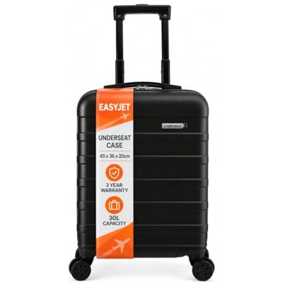 Cabin Max Anode 30L Handgepäck Koffer – leicht, Hartschale, 4 Räder, 45x36x20 cm Leichtes Handgepäck geeignet für Easyjet unter dem Sitz (Black 45 x 36 x 20 cm) Cabin Max Anode 30L Handgepäck Koffer – leicht, Hartschale, 4 Räder, 45x36x20 cm Leichtes Handgepäck geeignet für Easyjet unter dem Sitz (Black 45 x 36 x 20 cm)
