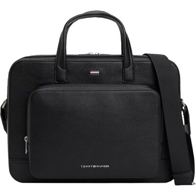 Tommy Hilfiger Th Central Computer Bag Am0am14432, Computertasche, Herren, Schwarz (Schwarz), Einheitsgröße Tommy Hilfiger Th Central Computer Bag Am0am14432, Computertasche, Herren, Schwarz (Schwarz), Einheitsgröße