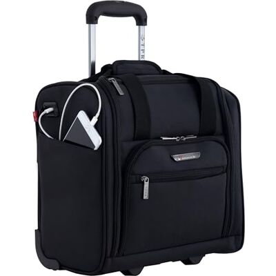 TPRC Smart-Untersitz-Handgepäck mit USB-Ladeanschluss, 38,1 cm, Schwarz, Underseater 15-Inch TPRC Smart-Untersitz-Handgepäck mit USB-Ladeanschluss, 38,1 cm, Schwarz, Underseater 15-Inch