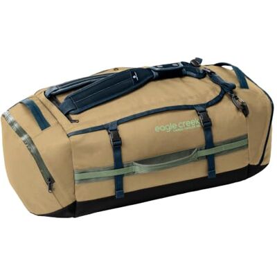 Eagle Cargo Hauler Reisetasche 90L Braun Verstaubare Rucksacktragegurte, 2 Seitentaschen, abschließbare Reißverschlüsse, klein verstaubar, 90L Volumen Eagle Cargo Hauler Reisetasche 90L Braun Verstaubare Rucksacktragegurte, 2 Seitentaschen, abschließbare Reißverschlüsse, klein verstaubar, 90L Volumen