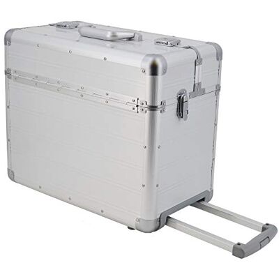 SONOVO GmbH, Deutschland XXL Pilotenkoffer mit Rollen mit Trolley von SONOVO aus Aluminium in Silber 45165 Alukoffer, Aktenkoffer, Businesskoffer Für den täglichen Geschäftseinsatz, für Kundentermine und Messebesuche SONOVO GmbH, Deutschland XXL Pilotenkoffer mit Rollen mit Trolley von SONOVO aus Aluminium in Silber 45165 Alukoffer, Aktenkoffer, Businesskoffer Für den täglichen Geschäftseinsatz, für Kundentermine und Messebesuche