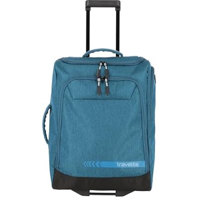 Travelite Reisetasche mit Rollen Kick Off Größe S, 55x40x20 cm, 44 Liter Handgepäck Trolley für Condor, Ryanair, SWISS & Lufthansa, Sporttasche mit Teleskopgestänge, Schuhfach, leicht Travelite Reisetasche mit Rollen Kick Off Größe S, 55x40x20 cm, 44 Liter Handgepäck Trolley für Condor, Ryanair, SWISS & Lufthansa, Sporttasche mit Teleskopgestänge, Schuhfach, leicht