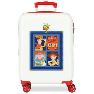 Disney Joumma Toy Story Kabinenkoffer, weiß, 38 x 55 x 20 cm, starr, ABS, seitlicher Kombinationsverschluss, 34 l, 2,6 kg, 4 Doppelräder, Handgepäck Disney Joumma Toy Story Kabinenkoffer, weiß, 38 x 55 x 20 cm, starr, ABS, seitlicher Kombinationsverschluss, 34 l, 2,6 kg, 4 Doppelräder, Handgepäck