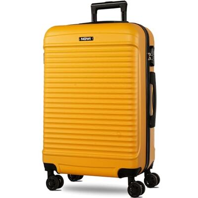NOWI Las Palmas Koffer L – 59L Ultraleicht-Koffer, Mittelgroßer Hartschalenkoffer mit 8 Rollen 360° drehbar, Wasserabweisender Schalenkoffer mit Rollen, Robuster Trolley (gelb, L) NOWI Las Palmas Koffer L – 59L Ultraleicht-Koffer, Mittelgroßer Hartschalenkoffer mit 8 Rollen 360° drehbar, Wasserabweisender Schalenkoffer mit Rollen, Robuster Trolley (gelb, L)