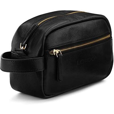 Londo Echtleder Reisetasche, Kulturtasche, Kosmetiktasche, Waschtasche – Unisex, Perfekt für Reisen & Alltag Londo Echtleder Reisetasche, Kulturtasche, Kosmetiktasche, Waschtasche – Unisex, Perfekt für Reisen & Alltag